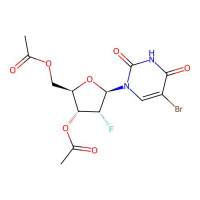 ((2R,3R,4R,5R)-3-acetoxy-5-(5-bromo-2,4-dioxo-3,4-dihydropyrimidin-1(2H)-yl)-4-fluorotetrahydrofuran-2-yl)methyl acetate，1188522-91-9，≥95%，阿拉丁
