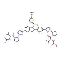 methyl N-[(2S)-1-[(2S)-2-[5-[(6S)-6-(2-cyclopropyl-1,3-thiazol-5-yl)-3-[2-[(2S)-1-[(2S)-2-(methoxycarbonylamino)-3-methylbutanoyl]pyrrolidin-2-yl]-1H-imidazol-5-yl]-6H-indolo[1,2-c][1,3]benzoxazin-10-yl]-1H-imidazol-2-yl]pyrrolidin-1-yl]-3-methyl-1-oxobut