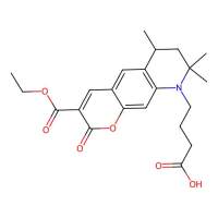 4-(3-(Ethoxycarbonyl)-6,8,8-trimethyl-2-oxo-7,8-dihydro-2H-pyrano[3,2-g]quinolin-9(6H)-yl)butanoic acid，652966-03-5，阿拉丁