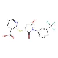 2-({2,5-Dioxo-1-[3-(trifluoromethyl)phenyl]pyrrolidin-3-yl}sulfanyl)pyridine-3-carboxylic acid，阿拉丁