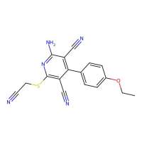 2-Amino-6-((cyanomethyl)thio)-4-(4-ethoxyphenyl)pyridine-3,5-dicarbonitrile，337500-00-2，≥95%，阿拉丁