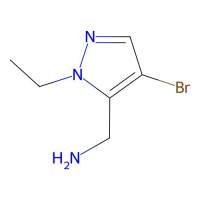 (4-Bromo-1-ethyl-1H-pyrazol-5-yl)methanamine，1001500-50-0，≥97%，阿拉丁