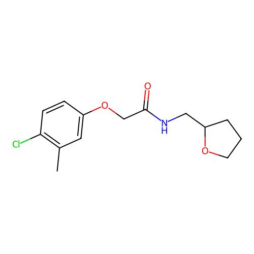 2-(4-chloro-3-methylphenoxy)-N-(tetrahydro-2-furanylmethyl)acetamide,阿拉丁产品图