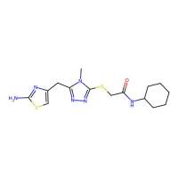 2-((5-((2-aminothiazol-4-yl)methyl)-4-methyl-4H-1,2,4-triazol-3-yl)thio)-N-cyclohexylacetamide，690643-12-0，≥98%，阿拉丁