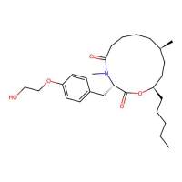 (3S,10R,13R)-3-[[4-(2-hydroxyethoxy)phenyl]methyl]-4,10-dimethyl-13-pentyl-1-oxa-4-azacyclotridecane-2,5-dione，258871-60-2，阿拉丁
