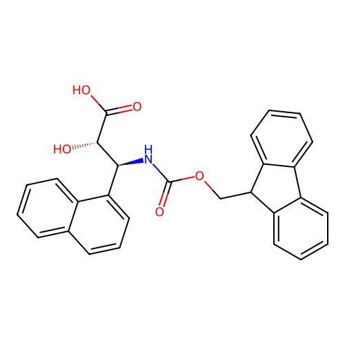 (2S,3S)-3-((((9H-Fluoren-9-yl)methoxy)carbonyl)amino)-2-hydroxy-3-(naphthalen-1-yl)propanoic acid,959573-34-3,≥95%,阿拉丁产品图