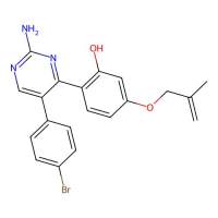 2-[2-Amino-5-(4-bromophenyl)pyrimidin-4-yl]-5-[(2-methylprop-2-en-1-yl)oxy]phenol，850803-69-9，阿拉丁