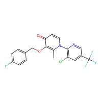 1-(3-Chloro-5-(trifluoromethyl)-2-pyridinyl)-3-((4-fluorobenzyl)oxy)-2-methyl-4(1H)-pyridinone，338965-58-5，≥90%，阿拉丁