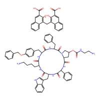 [(3S,6S,9S,12R,15S,18S,20S)-9-(4-aminobutyl)-3-benzyl-12-(1H-indol-3-ylmethyl)-2,5,8,11,14,17-hexaoxo-15-phenyl-6-[(4-phenylmethoxyphenyl)methyl]-1,4,7,10,13,16-hexazabicyclo[16.3.0]henicosan-20-yl] N-(2-aminoethyl)carbamate;4-[(3-carboxy-2-hydroxynaphtha
