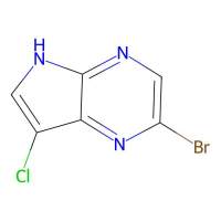 2-bromo-7-chloro-5H-pyrrolo[2,3-b]pyrazine，1150617-58-5，≥95%，阿拉丁
