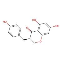 (3R)-5,7-dihydroxy-3-[(4-hydroxyphenyl)methyl]-2,3-dihydrochromen-4-one，849727-88-4，≥97%，阿拉丁