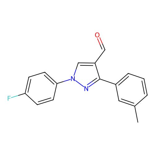 1-(4-fluorophenyl)-3-(3-methylphenyl)-1H-pyrazole-4-carbaldehyde，956571-56-5，≥95%，阿拉丁产品图