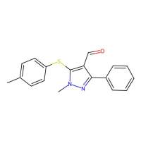 1-methyl-5-[(4-methylphenyl)sulfanyl]-3-phenyl-1H-pyrazole-4-carbaldehyde，318233-98-6，阿拉丁