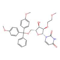 1-((2R,3R,4R,5R)-5-((Bis(4-methoxyphenyl)(phenyl)methoxy)methyl)-4-hydroxy-3-(2-methoxyethoxy)tetrahydrofuran-2-yl)pyrimidine-2,4(1H,3H)-dione,251647-51-5,≥95%,阿拉丁