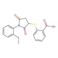 2-{[1-(2-Ethylphenyl)-2,5-dioxopyrrolidin-3-yl]sulfanyl}benzoic acid，305372-99-0，阿拉丁