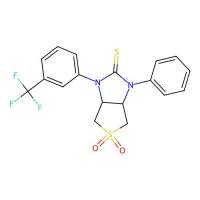 1-phenyl-3-(3-(trifluoromethyl)phenyl)tetrahydro-1H-thieno[3,4-d]imidazole-2(3H)-thione 5,5-dioxide，616214-43-8，阿拉丁