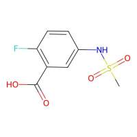2-Fluoro-5-[(methylsulfonyl)amino]-benzoic acid，137315-01-6，≥97%，阿拉丁