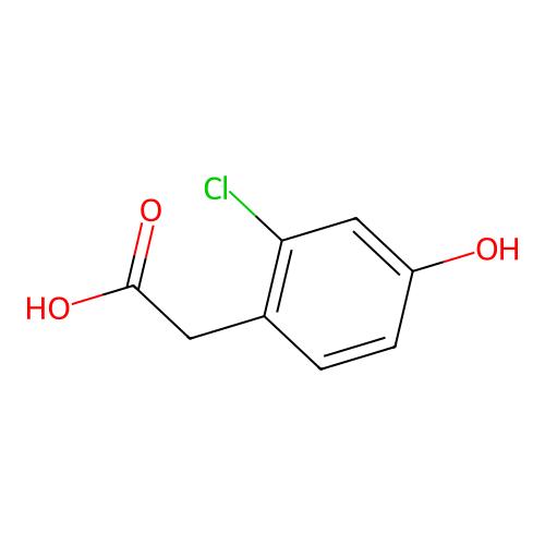 2-(2-Chloro-4-hydroxyphenyl)acetic acid，81720-84-5，≥98%，阿拉丁产品图