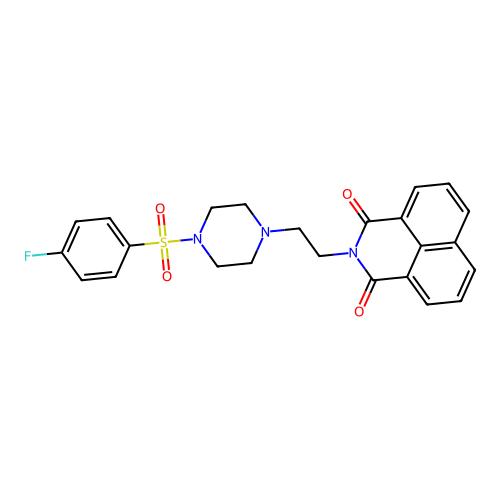 2-(2-(4-((4-fluorophenyl)sulfonyl)piperazin-1-yl)ethyl)-1H-benzo[de]isoquinoline-1,3(2H)-dione，325694-44-8，阿拉丁产品图