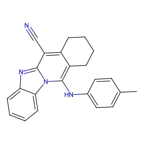 11-(4-Methylanilino)-7,8,9,10-tetrahydrobenzimidazolo[1,2-b]isoquinoline-6-carbonitrile，251983-44-5，阿拉丁产品图