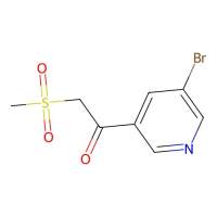 1-(5-Bromopyridin-3-yl)-2-(methylsulfonyl)ethanone，386715-50-0，≥95%，阿拉丁