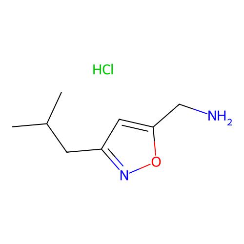 1-[3-(2-Methylpropyl)-1,2-oxazol-5-yl]methanamine hydrochloride，1255717-55-5，≥95%，阿拉丁产品图
