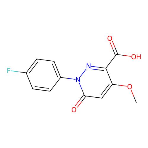 1-(4-Fluorophenyl)-4-methoxy-6-oxo-1,6-dihydropyridazine-3-carboxylic acid,1105193-26-7,≥90%,阿拉丁产品图