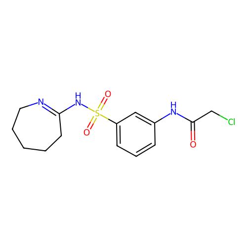 2-Chloro-N-[3-[[(3,4,5,6-tetrahydro-2H-azepin-7-yl)amino]sulfonyl]phenyl]acetamide，554404-37-4，≥98%，阿拉丁产品图