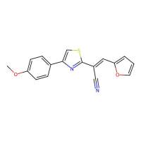 (2E)-3-(furan-2-yl)-2-[4-(4-methoxyphenyl)-1,3-thiazol-2-yl]prop-2-enenitrile，313687-30-8，≥90%，阿拉丁