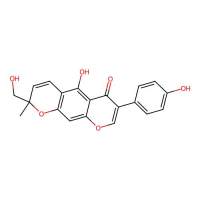 (-)-5-Hydroxy-2-(hydroxymethyl)-7-(4-hydroxyphenyl)-2-methyl-2H,6H-benzo[1,2-b:5,4-b']dipyran-6-one，221150-19-2，≥98%，阿拉丁