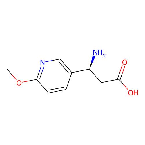(S)-3-Amino-3-(6-methoxypyridin-3-yl)propanoic acid,877119-70-5,≥98%,阿拉丁产品图
