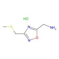 (3-((Methylsulfanyl)methyl)-1,2,4-oxadiazol-5-yl)methanamine hydrochloride,1185294-03-4,阿拉丁