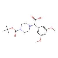 2-(4-Boc-piperazinyl)-2-(3,5-dimethoxyphenyl)acetic acid，885274-69-1，≥95%，阿拉丁