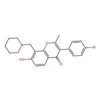 3-(4-bromophenyl)-7-hydroxy-2-methyl-8-(piperidin-1-ylmethyl)-4H-chromen-4-one,848684-78-6,阿拉丁