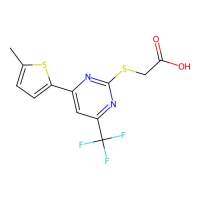 2-((4-(5-Methylthiophen-2-yl)-6-(trifluoromethyl)pyrimidin-2-yl)thio)acetic acid,862679-50-3,≥97%,阿拉丁