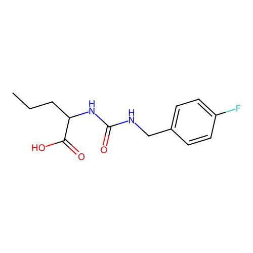 2-({[(4-Fluorophenyl)methyl]carbamoyl}amino)pentanoic acid，1396965-10-8，≥95%，阿拉丁产品图