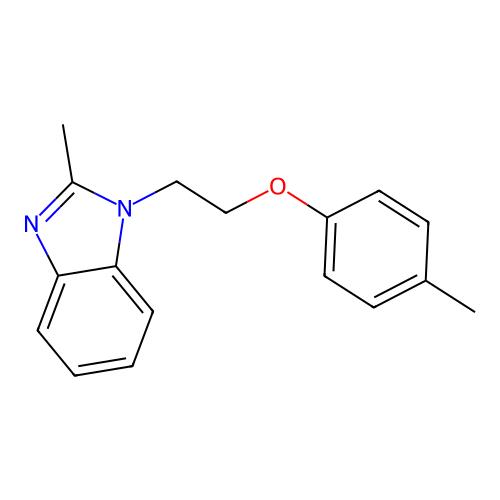 2-Methyl-1-[2-(4-methylphenoxy)ethyl]benzimidazole，333769-99-6，阿拉丁产品图