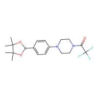 2,2,2-Trifluoro-1-(4-(4-(4,4,5,5-tetramethyl-1,3,2-dioxaborolan-2-yl)phenyl)piperazin-1-yl)ethanone,1218791-39-9,≥98%,阿拉丁
