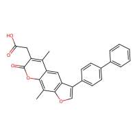 2-[5,9-Dimethyl-7-oxo-3-(4-phenylphenyl)furo[3,2-g]chromen-6-yl]acetic acid，887866-08-2，阿拉丁