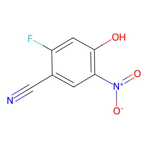 2-Fluoro-4-hydroxy-5-nitrobenzonitrile，1134198-38-1，≥98%，阿拉丁产品图