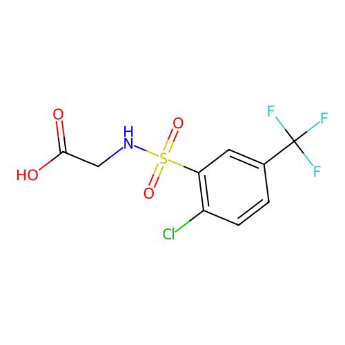 2-[2-Chloro-5-(trifluoromethyl)benzenesulfonamido]acetic acid，732291-51-9，≥95%，阿拉丁产品图