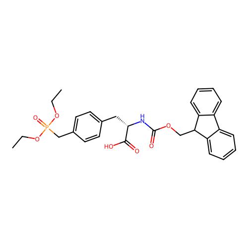 (S)-2-((((9H-Fluoren-9-yl)methoxy)carbonyl)amino)-3-(4-((diethoxyphosphoryl)methyl)phenyl)propanoic acid，160253-13-4，≥98%，阿拉丁产品图