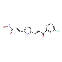 (2E)-3-(5-((1E)-3-(3-Fluorophenyl)-3-oxo-1-propen-1-yl)-1-methyl-1H-pyrrol-2-yl)-N-hydroxy-2-propenamide,≥97%,阿拉丁