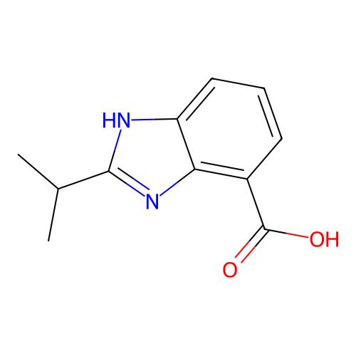 1H-Benzimidazole-7-carboxylic acid, 2-(1-methylethyl)-,916075-96-2,≥98%,阿拉丁产品图