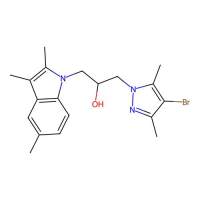 1-(4-bromo-3,5-dimethyl-1H-pyrazol-1-yl)-3-(2,3,5-trimethyl-1H-indol-1-yl)-2-propanol,957313-01-8,阿拉丁