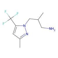 2-methyl-3-[3-methyl-5-(trifluoromethyl)-1H-pyrazol-1-yl]propan-1-amine，1006348-75-9，≥95%，阿拉丁