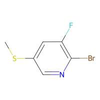 2-Bromo-3-fluoro-5-(methylthio)pyridine，1820608-42-1，≥97%，阿拉丁