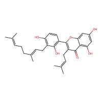 3'-Geranyl-3-prenyl-2',4',5,7-tetrahydroxyflavone,1334309-44-2,阿拉丁