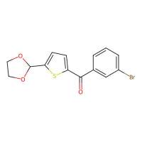 2-(3-Bromobenzoyl)-5-(1,3-dioxolan-2-YL)thiophene,898778-04-6,阿拉丁