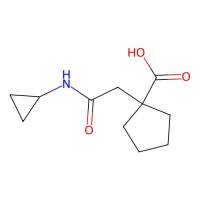 1-((Cyclopropylcarbamoyl)methyl)cyclopentane-1-carboxylic acid,854137-66-9,≥95%,阿拉丁